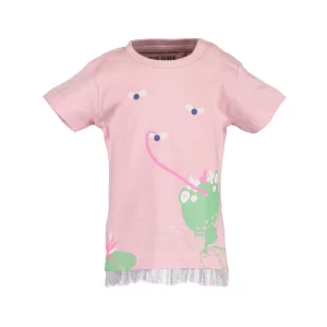 Blue Seven Baby Mädchen T-Shirt "Frosch" in rosa