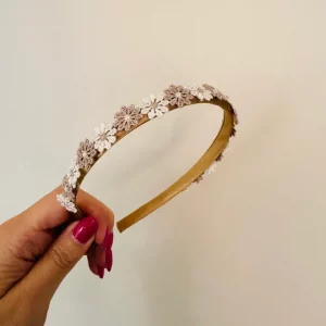 Blumenhaarreif Natur/Braun Bibi Kidz