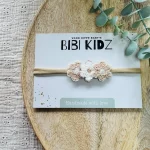 Haarband Blumen Braun/Natur von Bibi Kidz