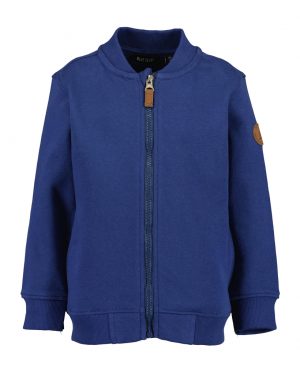 Sweatjacke mit Rippkragen von Blue Seven