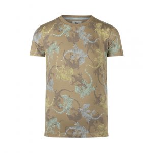 Koko Noko Jungen T-Shirt taupe Limette Salamander
