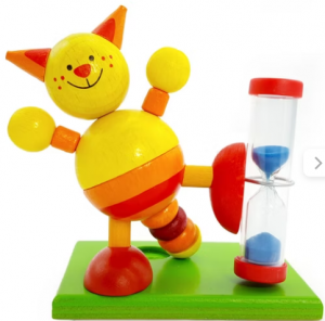 Zahnputzuhr Katze von Hess Toys