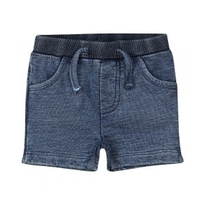 Dirkje Unisex Shorts blau Strickdenim Jeans Look