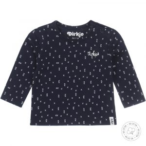 Dirkje Jungen Unisex Babyshirt Navy