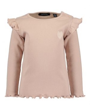 Langarmshirt Mädchen mit Rüsche von Blue Seven