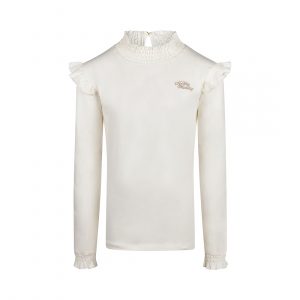 No Way Monday Mädchen Longsleeve off weiß Rollkragenpullover