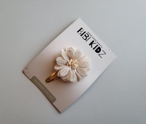 Bibi Kidz Haarschmuck - große Blume Creme