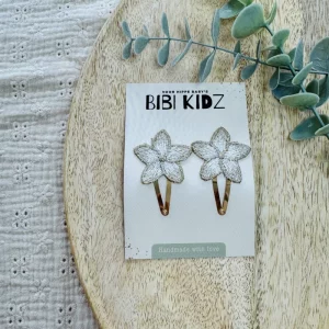 Bibi Kidz Haarclips Goldblume 2er Set