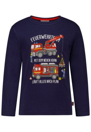 Jungs Longsleeve Feuerwehrteam von Salt and Pepper
