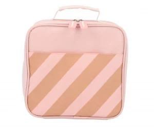 Tragbare Hartschalen-Kühlbox Streifen Pink von Monneka Tutete