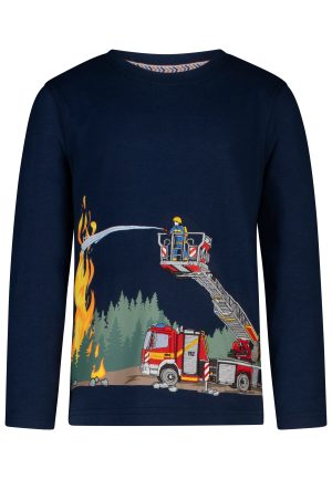 Feuerwehrauto Langarmshirt für Jungen von Salt and Pepper