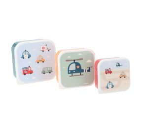 3er-Set Kinderbrotdosen - Fahrzeuge – Tutete