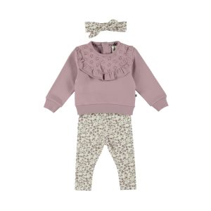 Dirkje Mädchen-Set: Pullover + Leggings +Haarband