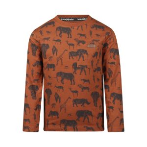 Koko Noko Jungen-Langarmshirt orange „Safari“