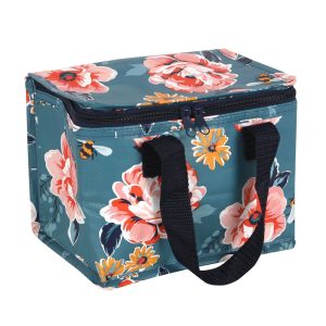 Lunch-Tasche mit Blumenmuster – Isoliert