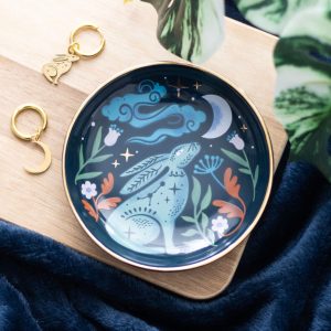 Keramikschale „Midnight Hare“ – Mitternachtshase