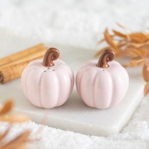 Kürbis Salz- und Pfefferstreuer rosa von Something Different